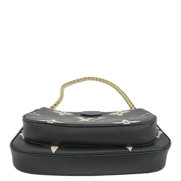 LOUIS VUITTON Multi Pochette Accessoires Bicolor Monogram Empreinte Crossbody Bag Black