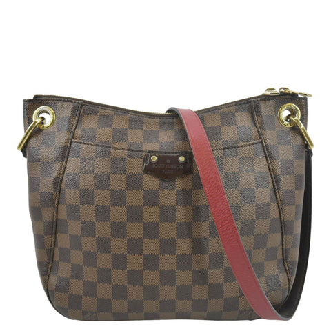 LOUIS VUITTON South Bank Besace Damier Ebene Crossbody Bag Brown