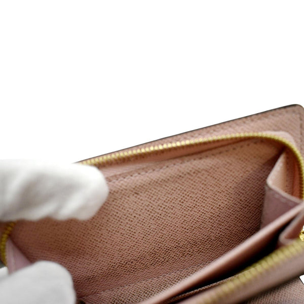 LOUIS VUITTON Juliette Monogram Canvas Wallet Rose pink