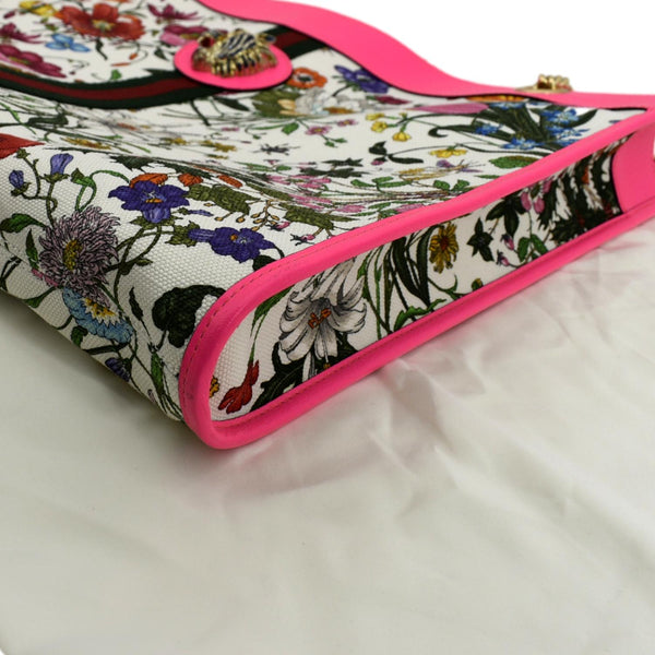 GUCCI Floral Rajah Large Canvas Leather Tote Bag Multicolor 537219