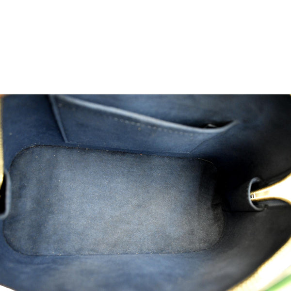 Louis Vuitton Alma BB Aqua Epi Leather Crossbody Bag - Inside