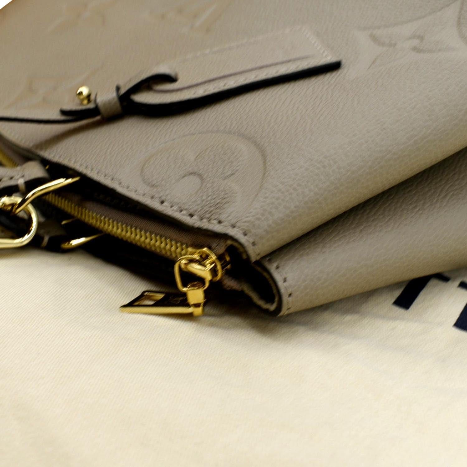 Louis Vuitton Empreinte Large Ring, White Gold Grey. Size 47