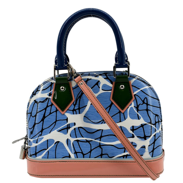 Louis Vuitton Alma BB Aqua Epi Leather Crossbody Bag