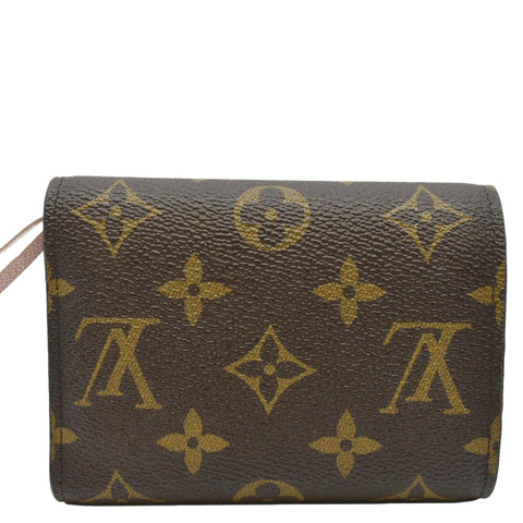 LOUIS VUITTON Victorine Monogram Canvas Wallet Rose Ballerine