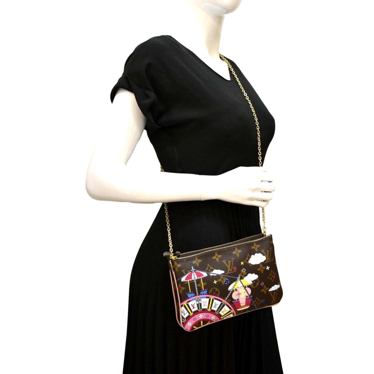 Louis Vuitton LV Women Fashion Leather Chain Crossbody Shoulder Bag