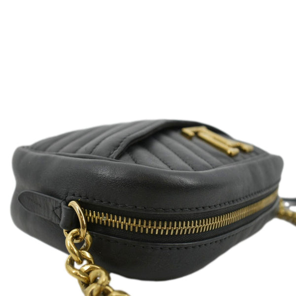 LOUIS VUITTON New Wave Quilted Leather Camera Bag Black