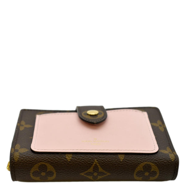 LOUIS VUITTON Juliette Monogram Canvas Wallet Rose pink
