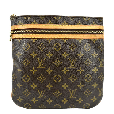 LOUIS VUITTON Bosphore Pochette Monogram Canvas Shoulder Bag Brown (35004 - SYB Sold)