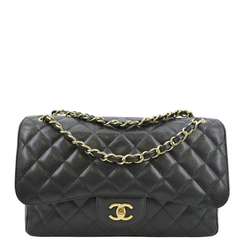 What Goes Around Comes Around Chanel Black Lambskin Chevron Envelope Bag