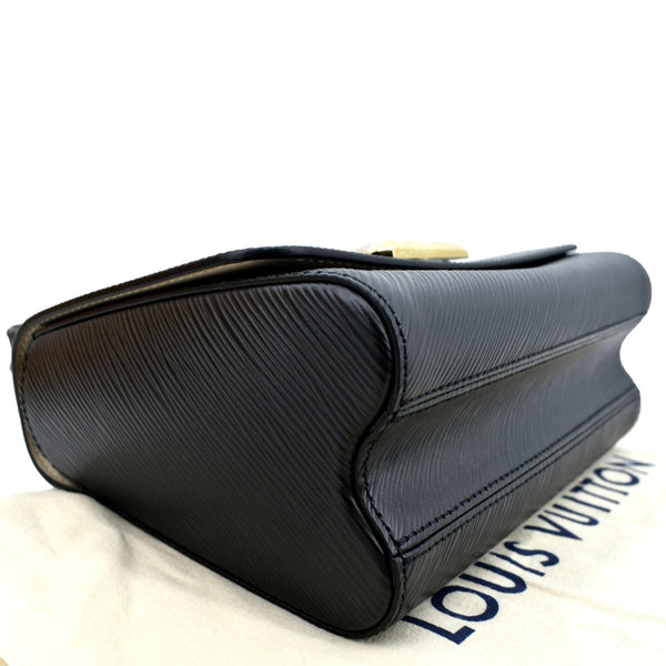 LOUIS VUITTON LV Twist MM Epi Leather Shoulder Bag Black