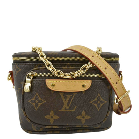 LOUIS VUITTON Mini Monogram Canvas Bumbag Brown