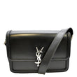 YVES SAINT LAURENT Solferino Medium Leather Shoulder Bag Black