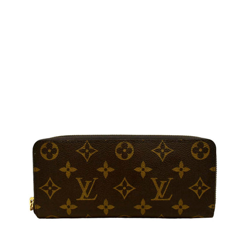Louis Vuitton Monogram Amarante Zippy Leather Vernis Wallet W/Added Chain Pre Owned