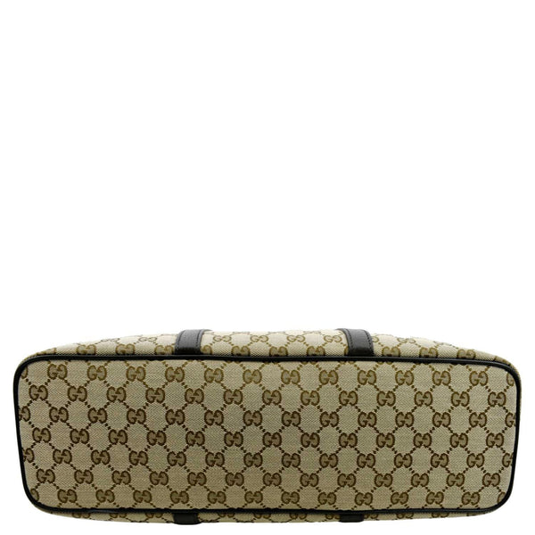 GUCCI GG Supreme Canvas Shopping Tote Bag Beige 449169