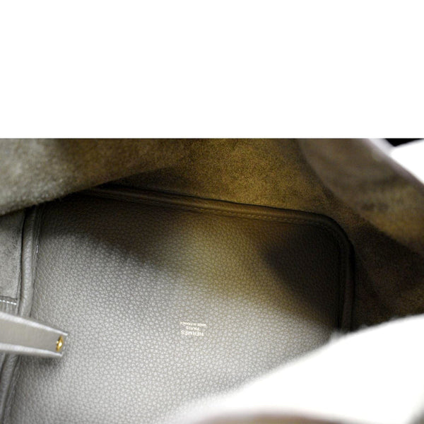 HERMES Picotin Lock 18 PM Taurillon Clemence Leather Bag Etoupe