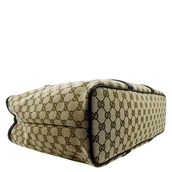 GUCCI GG Supreme Canvas Shopping Tote Bag Beige 449169