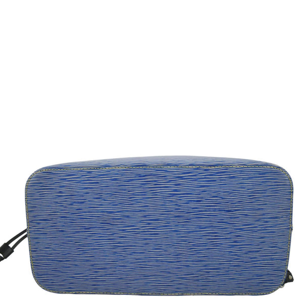 LOUIS VUITTON Neverfull Epi Leather Tote Shoulder Bag Denim Blue