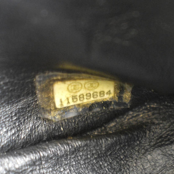 CHANEL Classic Jumbo Single Flap Quilted Caviar Leather Shoulder Bag Black