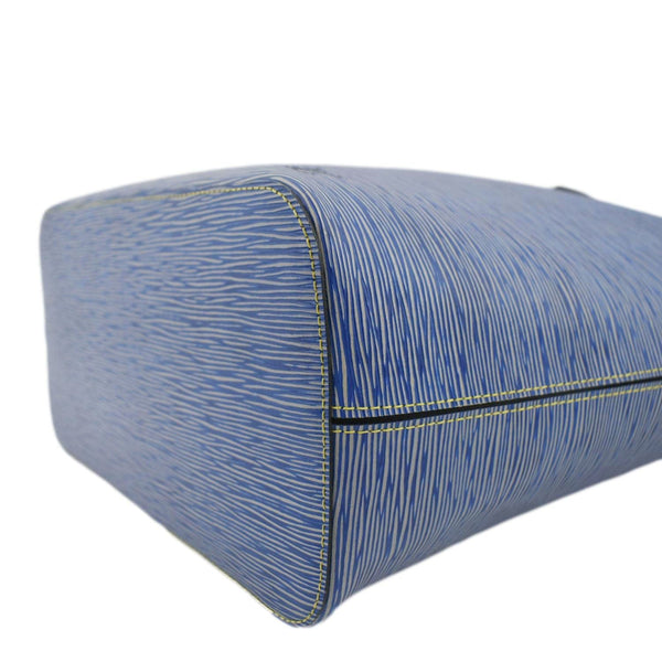 LOUIS VUITTON Neverfull Epi Leather Tote Shoulder Bag Denim Blue