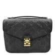 LOUIS VUITTON Metis Pochette Empreinte Leather Crossbody Bag Black