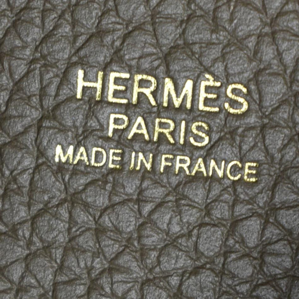 HERMES Picotin Lock 18 PM Taurillon Clemence Leather Bag Etoupe