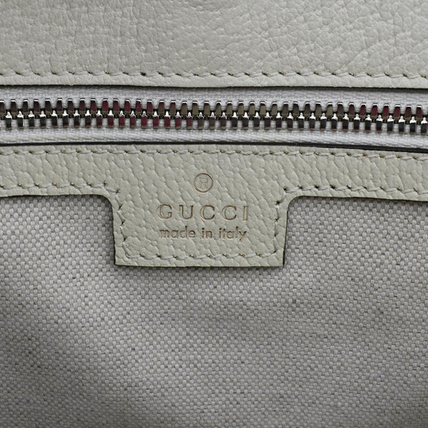 GUCCI GG Interlocking Canvas Web Shoulder Bag White 701733