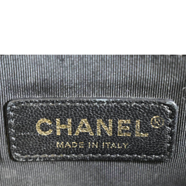 CHANEL Medium Boy Flap Caviar Quilted Leather Shoulder Bag Black