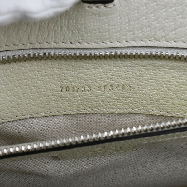 GUCCI GG Interlocking Canvas Web Shoulder Bag White 701733