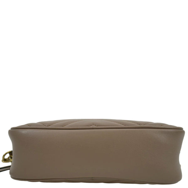 GUCCI GG Marmont Matelasse Leather Crossbody Bag Dusty Pink 447632