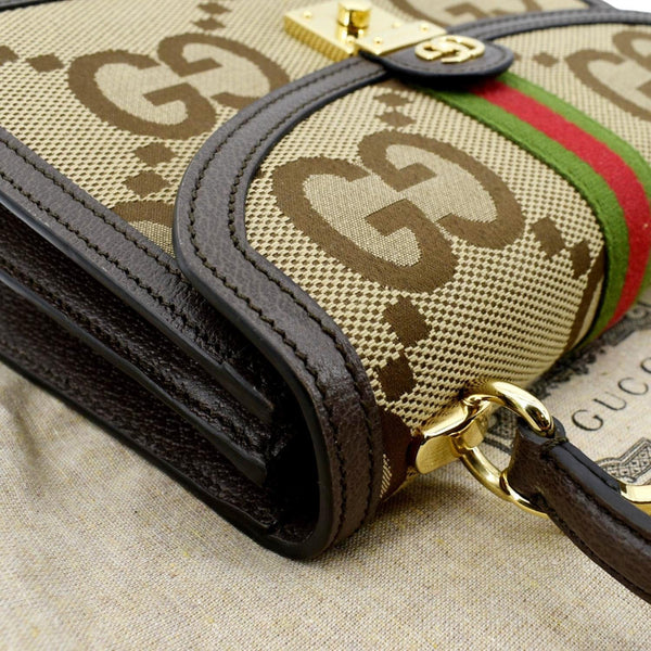 Gucci Ophidia Small GG Canvas Tote Shoulder Bag Beige Color - Top Right