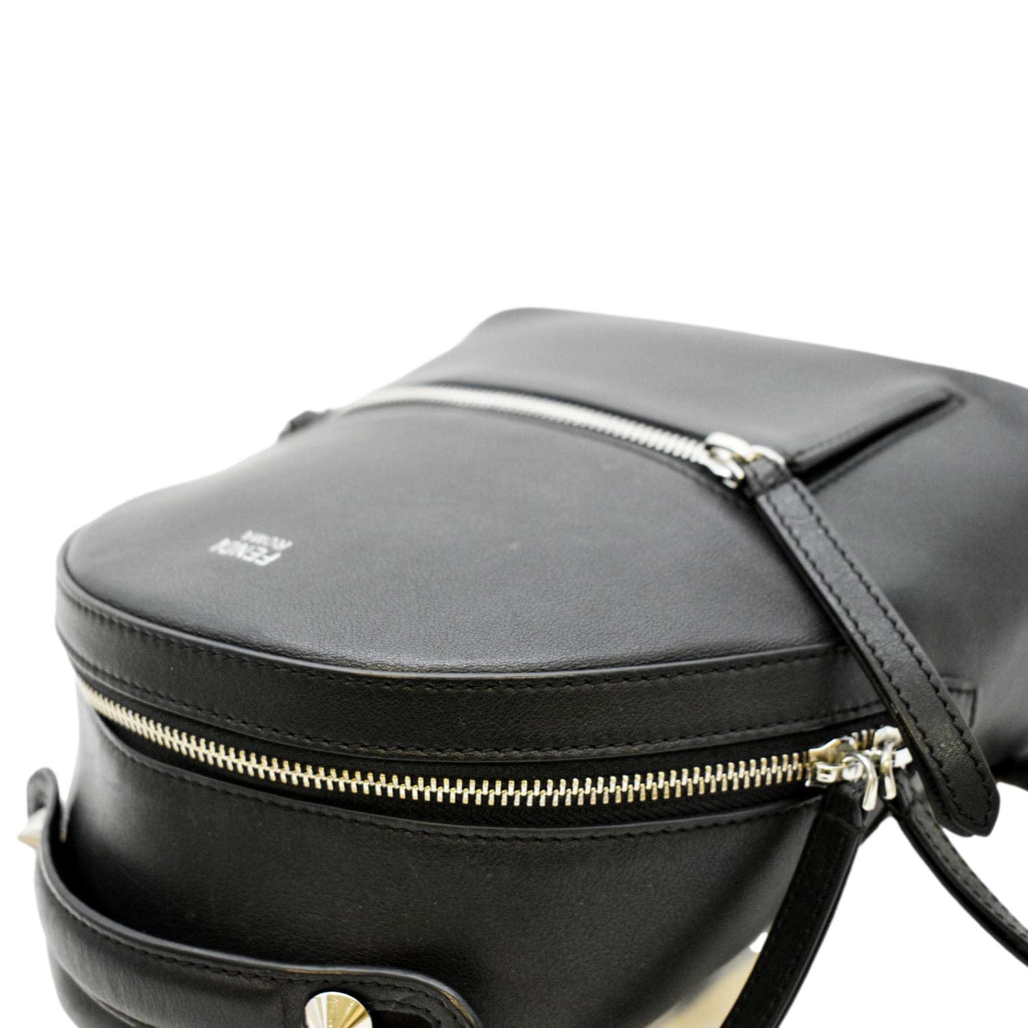 fendi mini logo backpack FENDI By The Way Leather Mini Backpack Black