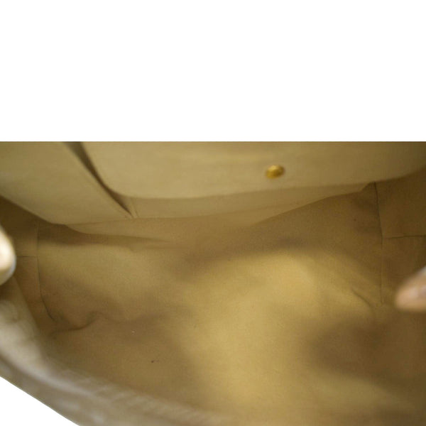 LOUIS VUITTON Galliera PM Damier Azur Shoulder Hobo Bag White