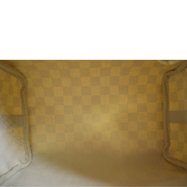 LOUIS VUITTON Speedy 25 Bandouliere Damier Azur Satchel Bag White