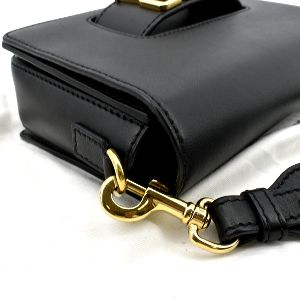 CHRISTIAN DIOR Dio(r)evolution Flap Calfskin Crossbody Bag Black