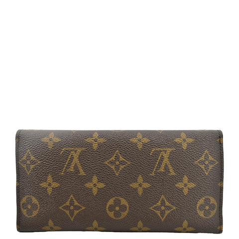 LOUIS VUITTON Josephine Monogram Canvas Wallet Rose Ballerine