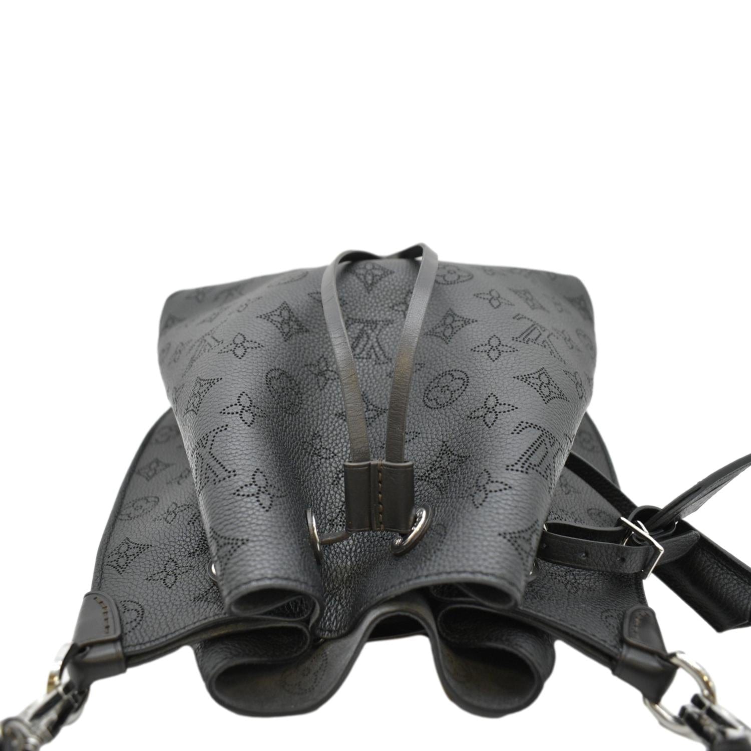 Louis Vuitton Black Monogram Mahina Muria Bucket Bag