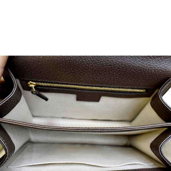 Gucci Ophidia Small GG Canvas Tote Shoulder Bag Beige Color - Inside