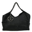 CHANEL Coco Cabas Leather Shoulder Tote Bag Black for Women