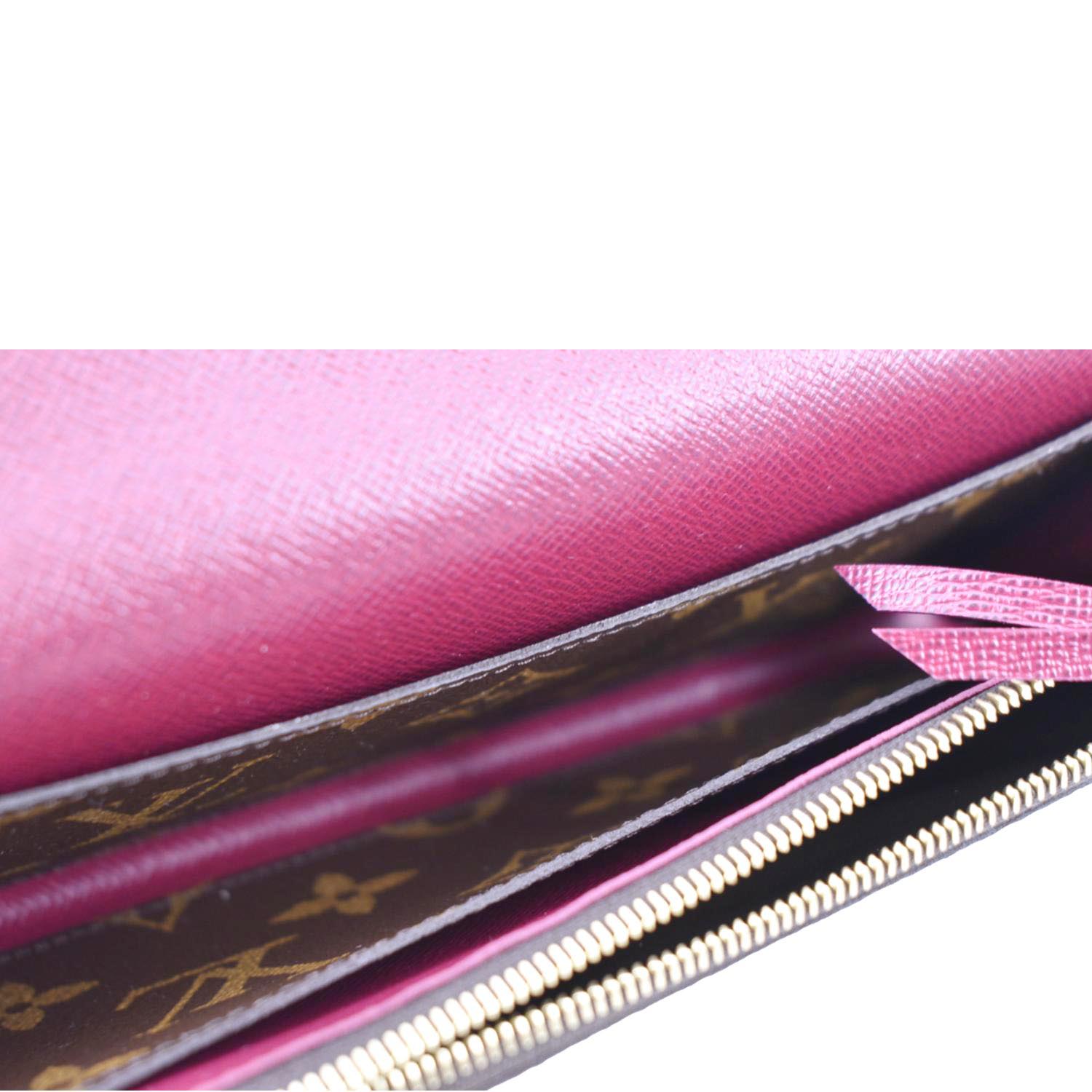lv emilie wallet pink