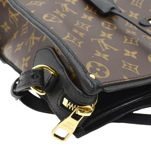 Louis Vuitton Popincourt MM Monogram Shoulder Bag in Brown/Noir Color - Zip