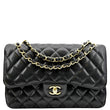 Chanel Classic Jumbo Double Flap Leather Shoulder Bag - Front