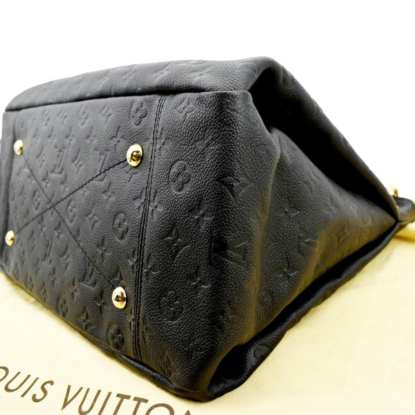 LOUIS VUITTON Artsy MM Empreinte Leather Hobo Bag Black
