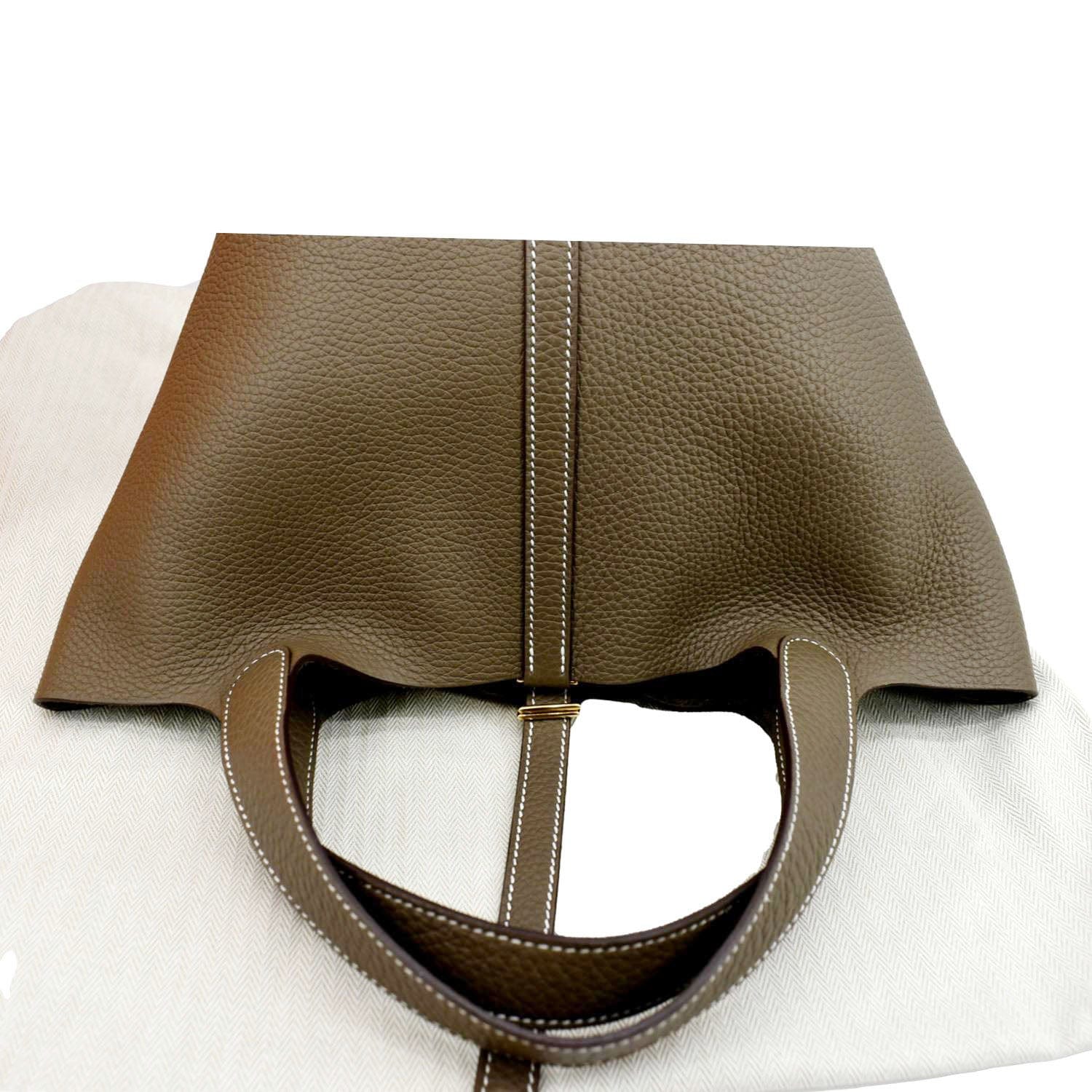 Hermes Etoupe Picotin Lock 18 PM Handbag