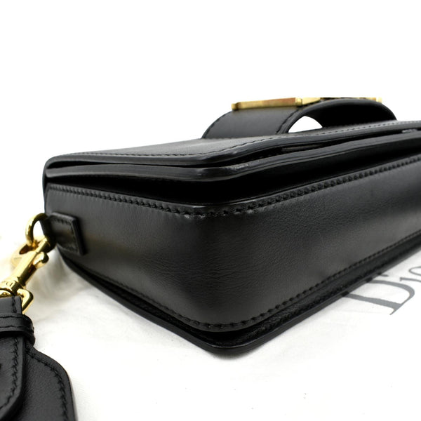 CHRISTIAN DIOR Dio(r)evolution Flap Calfskin Crossbody Bag Black