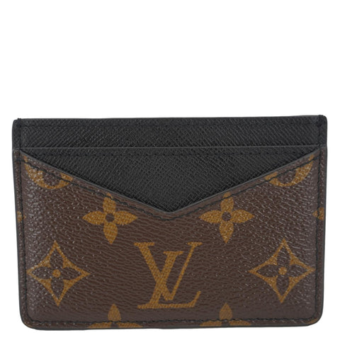 LOUIS VUITTON Neo Porte Cartes Monogram Canvas Card Holder Brown