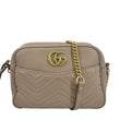 GUCCI GG Marmont Matelasse Leather Crossbody Bag Dust Pink 443499