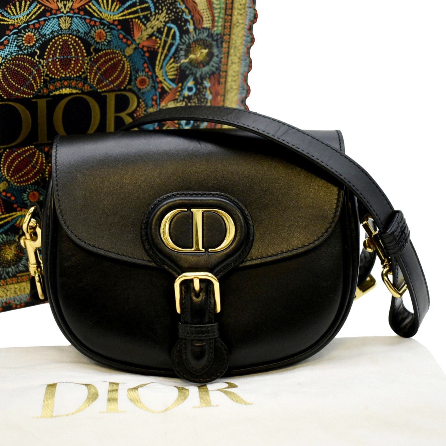 Christian Dior Small Bobby Shoulder Bag Crossbody Black Calfskin