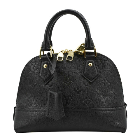 LOUIS VUITTON Neo Alma BB Monogram Empreinte Crossbody Bag Black