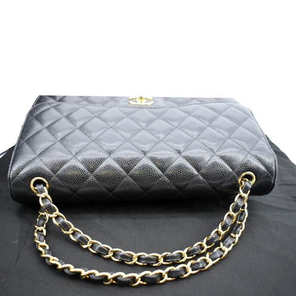 Chanel Classic Jumbo Double Flap Leather Shoulder Bag - Top