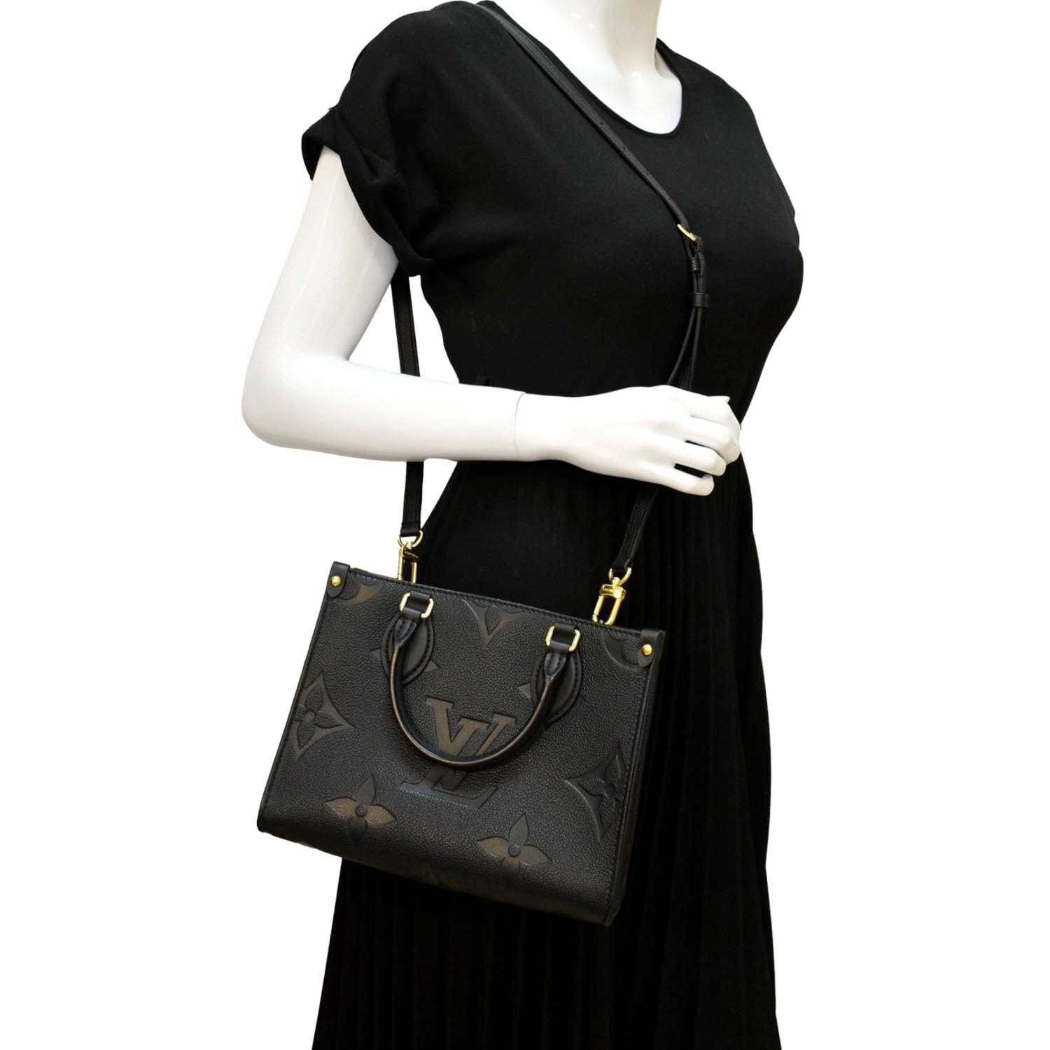 Louis Vuitton Onthego PM Monogram Empreinte Tote Shoulder Bag